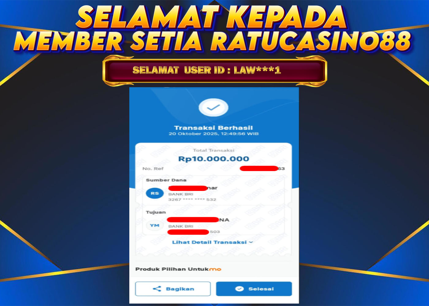 WITHDRAWAL MEMBER 96