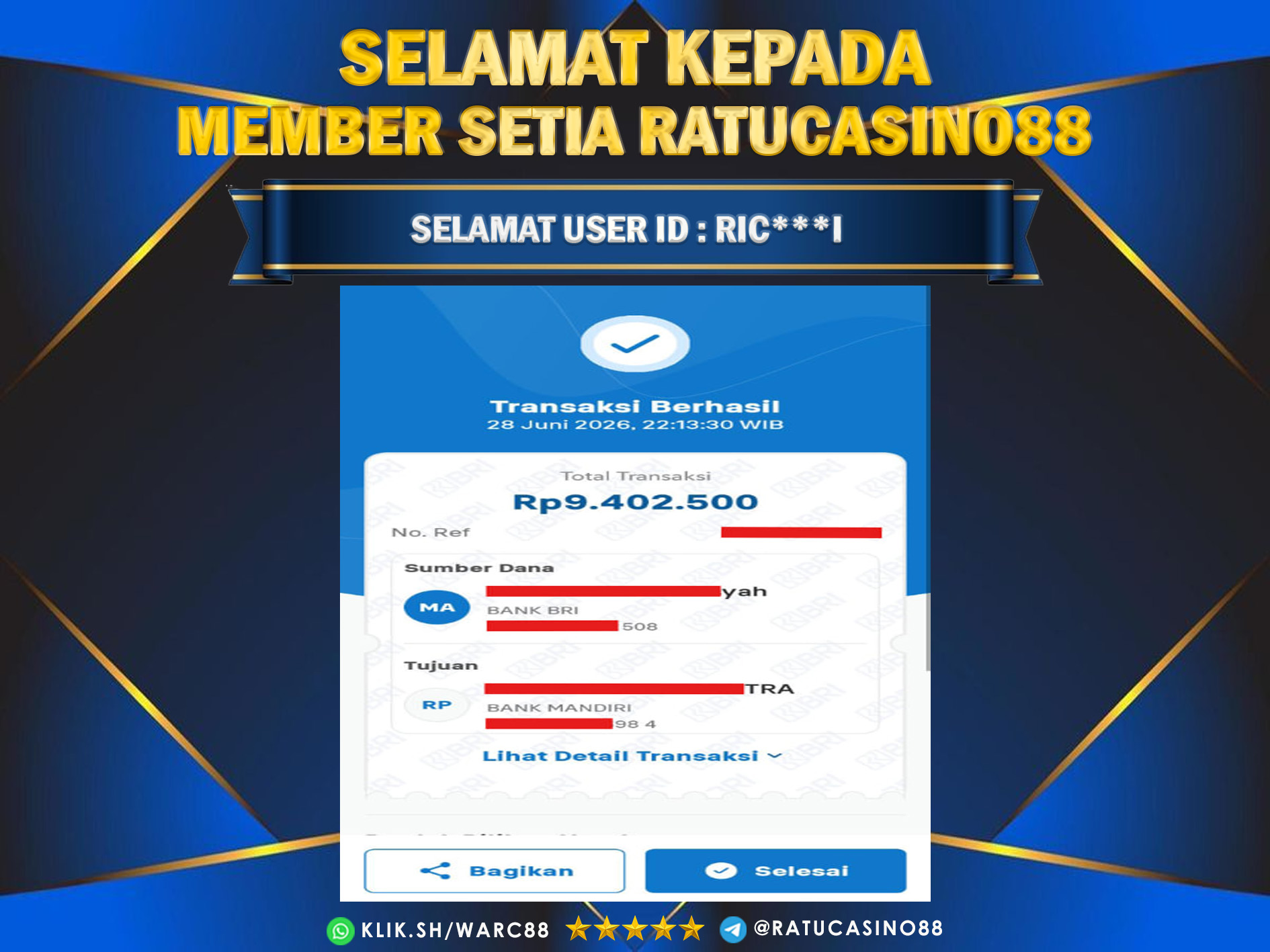 WITHDRAWAL MEMBER 244