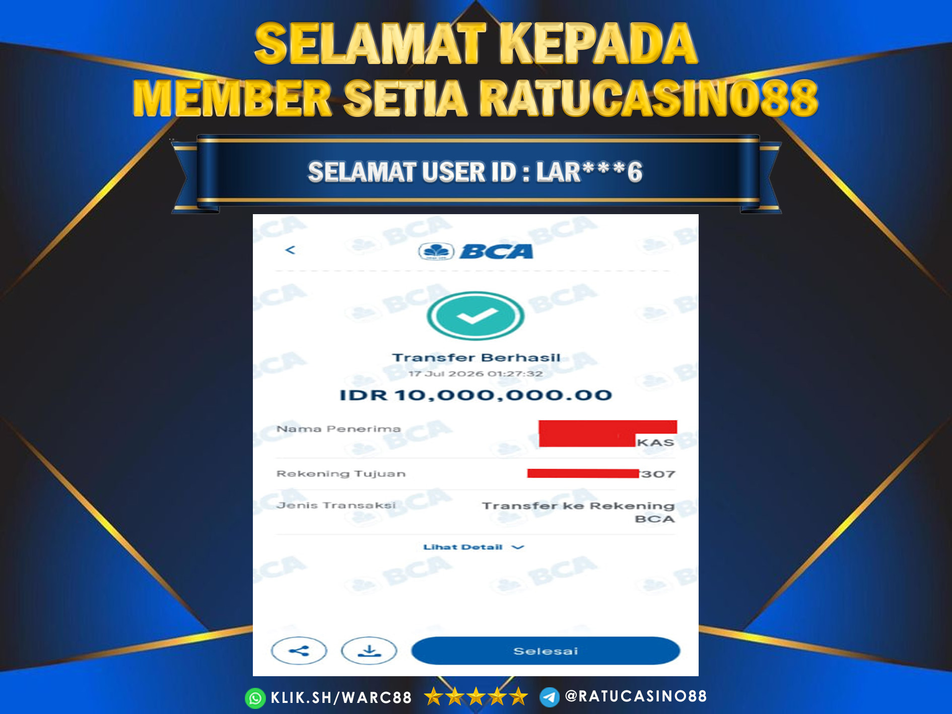 BUKTI WITHDRAW 253