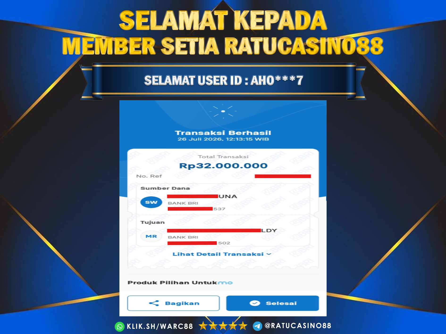 BUKTI WITHDRAW 259