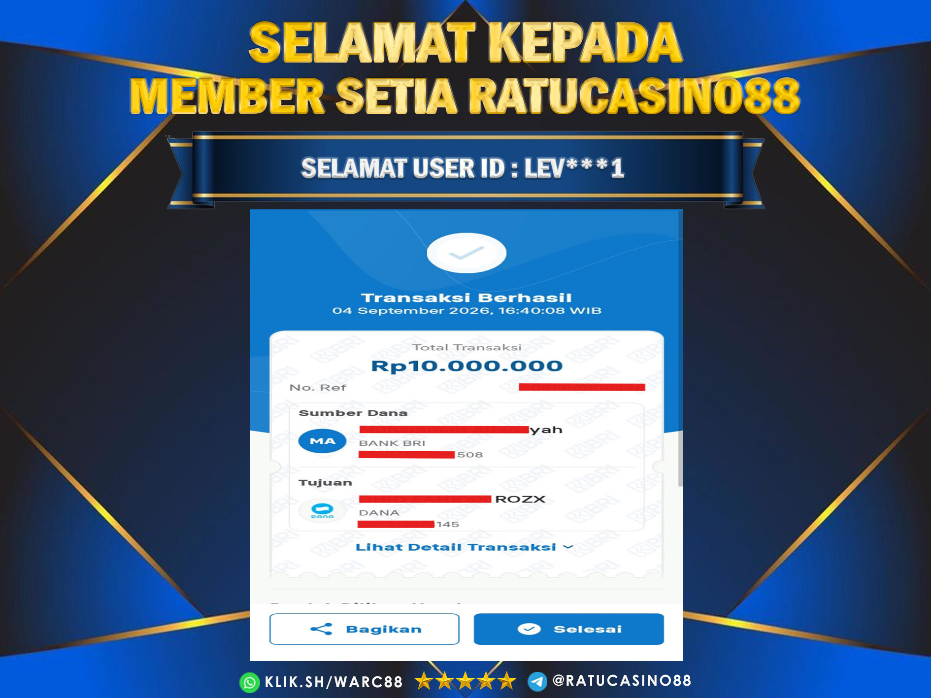 BUKTI WITHDRAW 275
