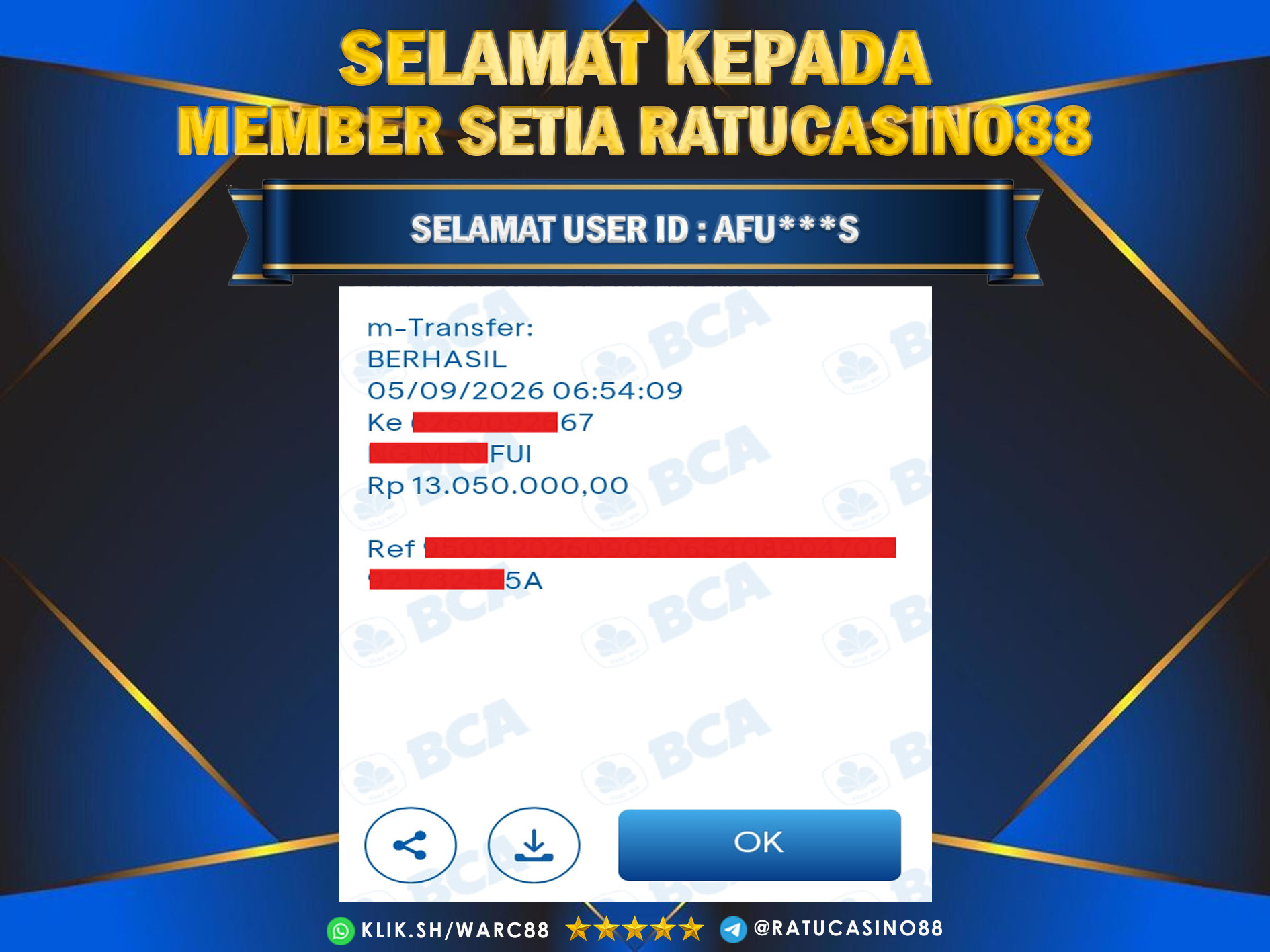 BUKTI WITHDRAW 276
