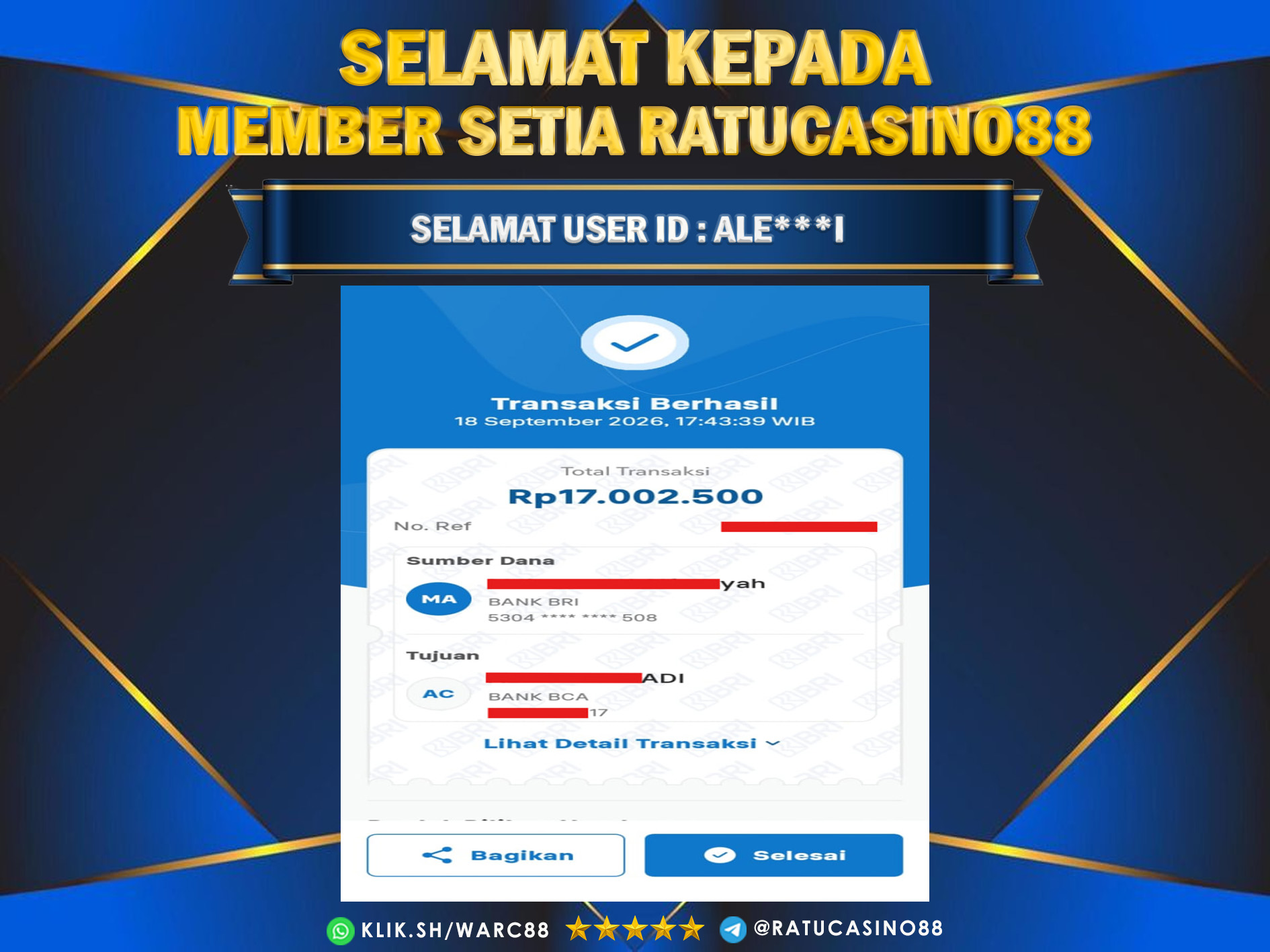 BUKTI WITHDRAW 286